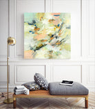 Into The Calm by Lisa Ridgers on GIANT ART - greens abstract pales