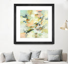 Into The Calm by Lisa Ridgers on GIANT ART - greens abstract pales