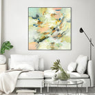 Into The Calm by Lisa Ridgers on GIANT ART - greens abstract pales
