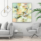 Into The Calm by Lisa Ridgers on GIANT ART - greens abstract pales