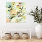 Into The Calm by Lisa Ridgers on GIANT ART - greens abstract pales