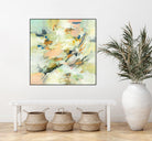 Into The Calm by Lisa Ridgers on GIANT ART - greens abstract pales