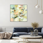 Into The Calm by Lisa Ridgers on GIANT ART - greens abstract pales