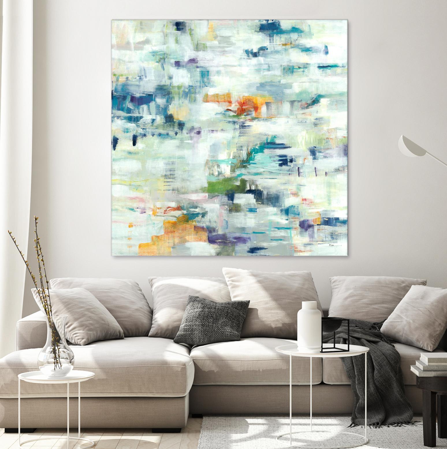 Conclusion Of The Day by Lisa Ridgers on GIANT ART - whites & creams abstract white