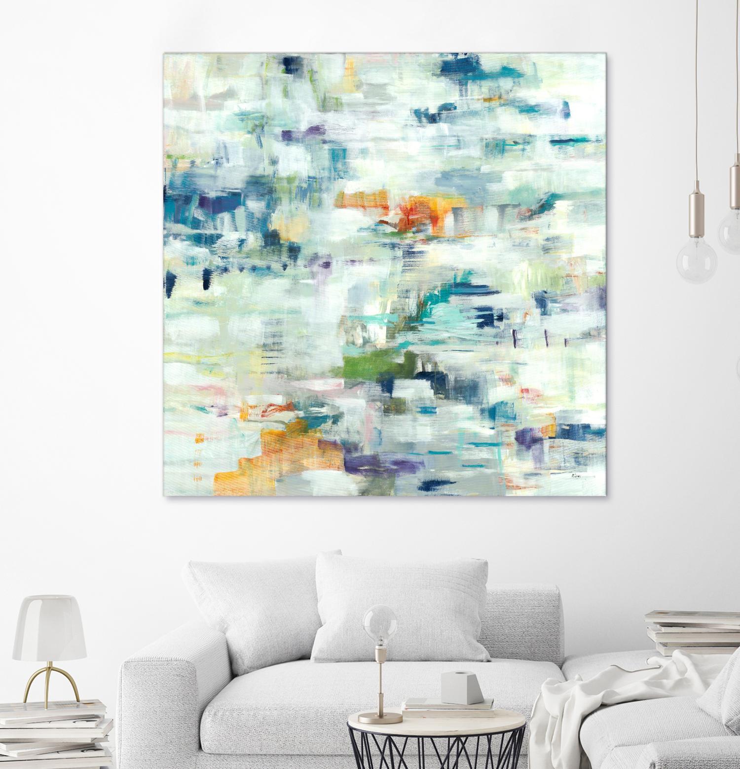 Conclusion Of The Day by Lisa Ridgers on GIANT ART - whites & creams abstract white