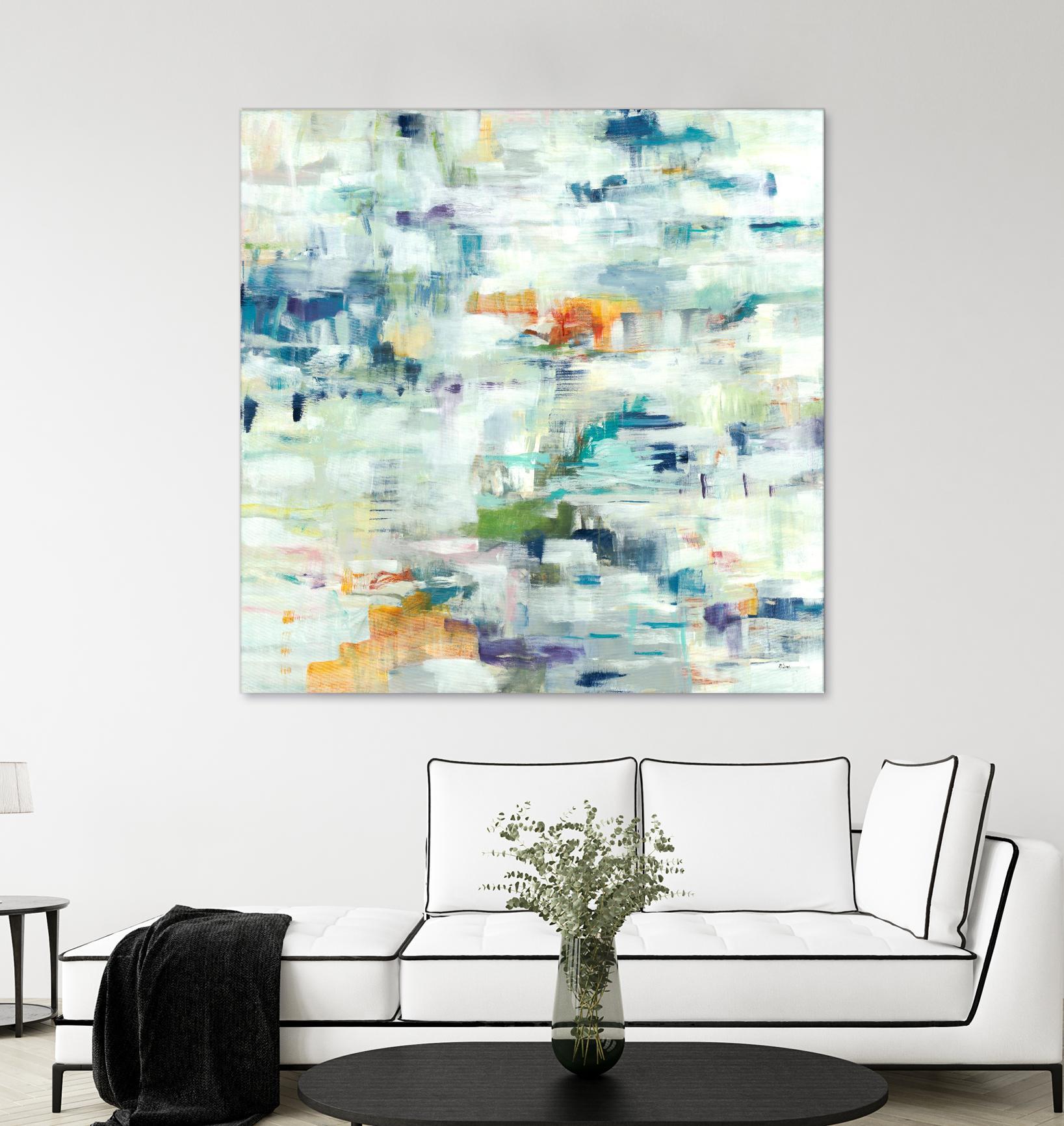 Conclusion Of The Day by Lisa Ridgers on GIANT ART - whites & creams abstract white