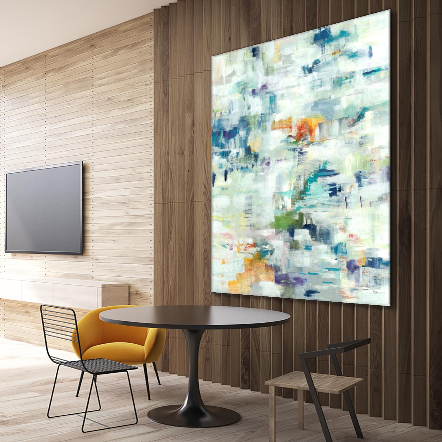 Conclusion Of The Day by Lisa Ridgers on GIANT ART - whites & creams abstract white