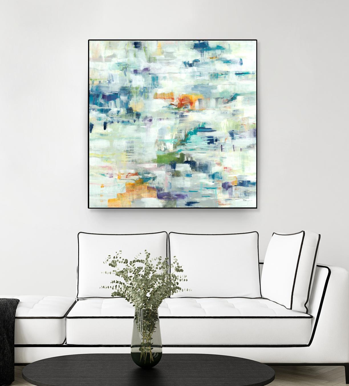 Conclusion Of The Day by Lisa Ridgers on GIANT ART - whites & creams abstract white