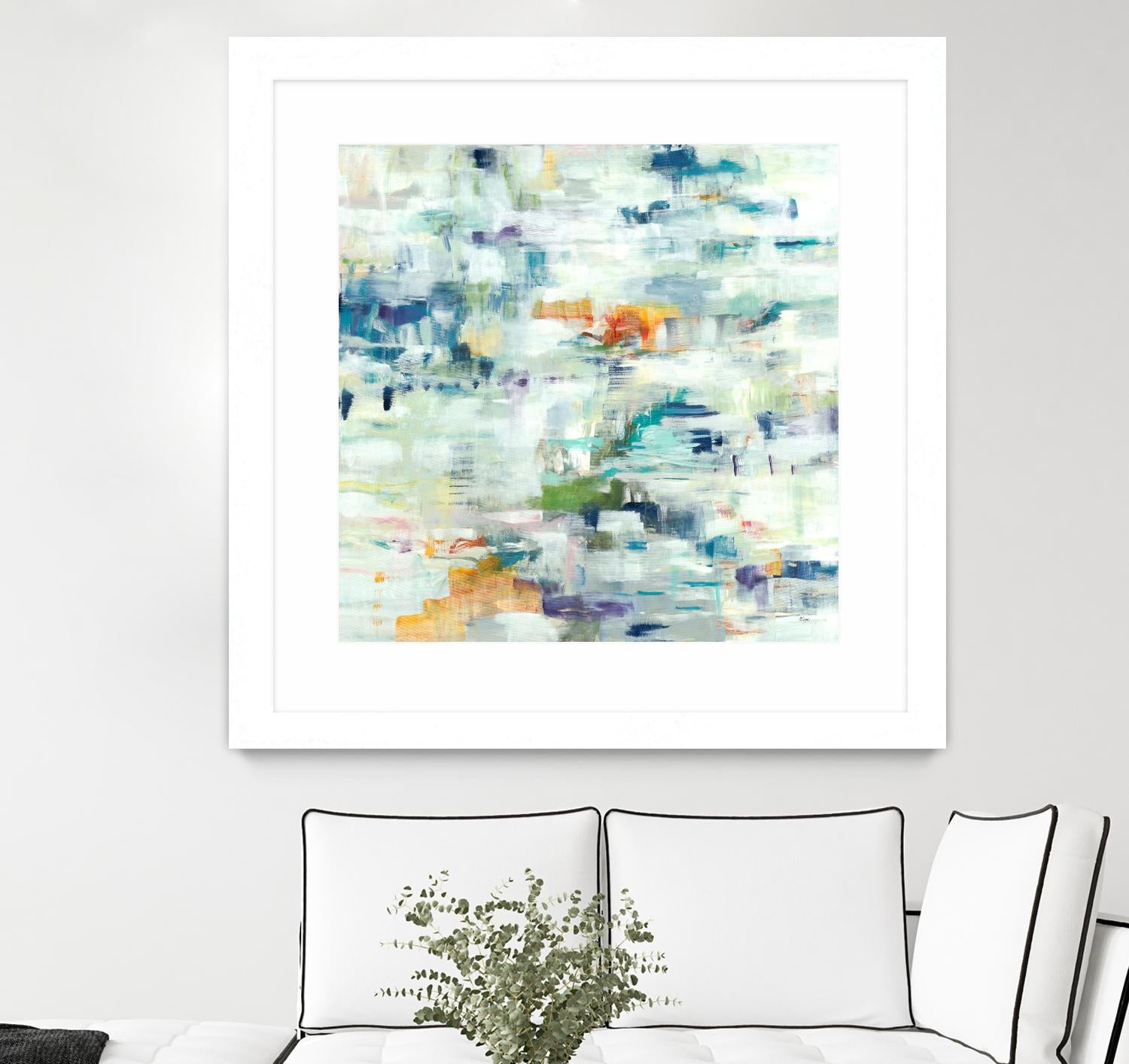 Conclusion Of The Day by Lisa Ridgers on GIANT ART - whites & creams abstract white