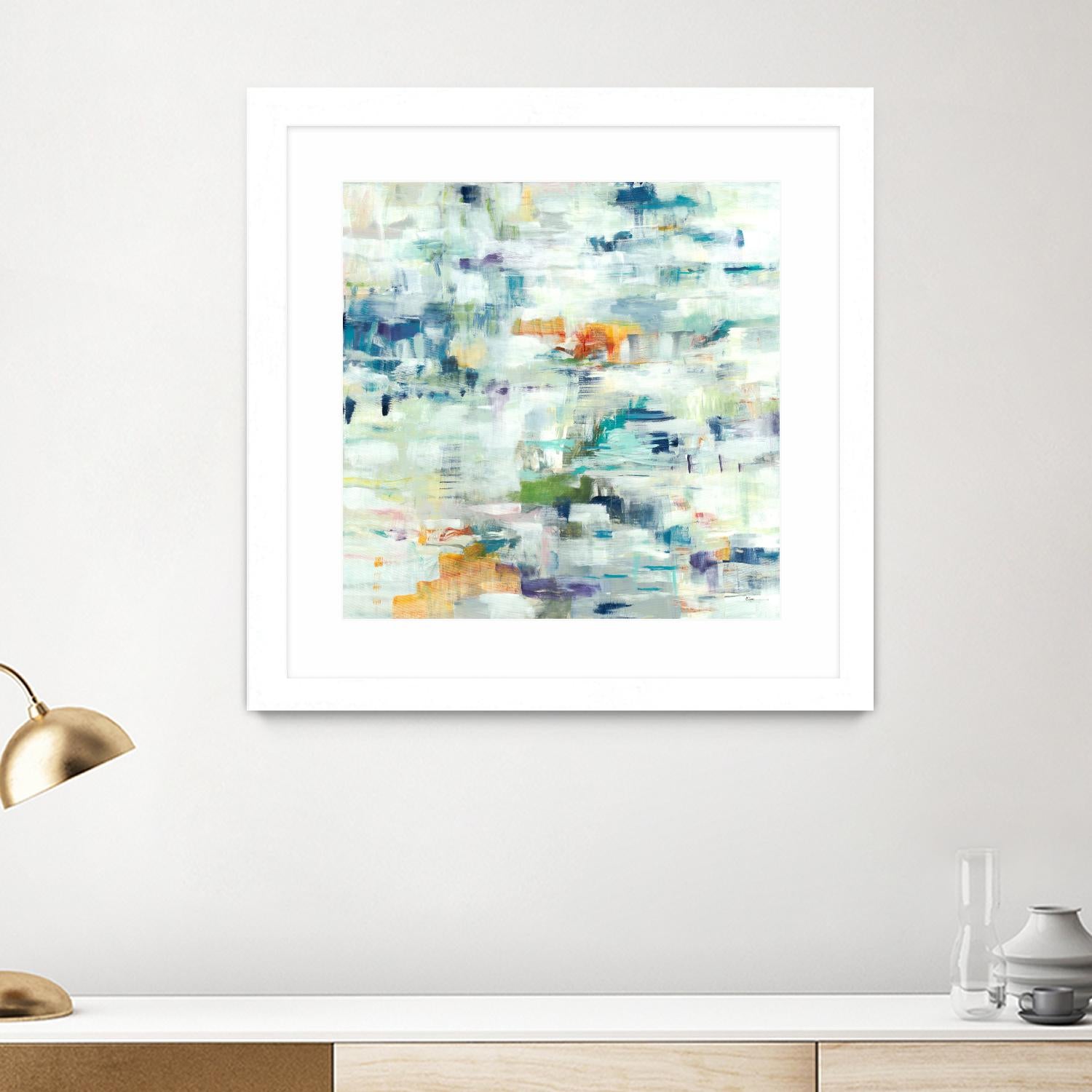 Conclusion Of The Day by Lisa Ridgers on GIANT ART - whites & creams abstract white