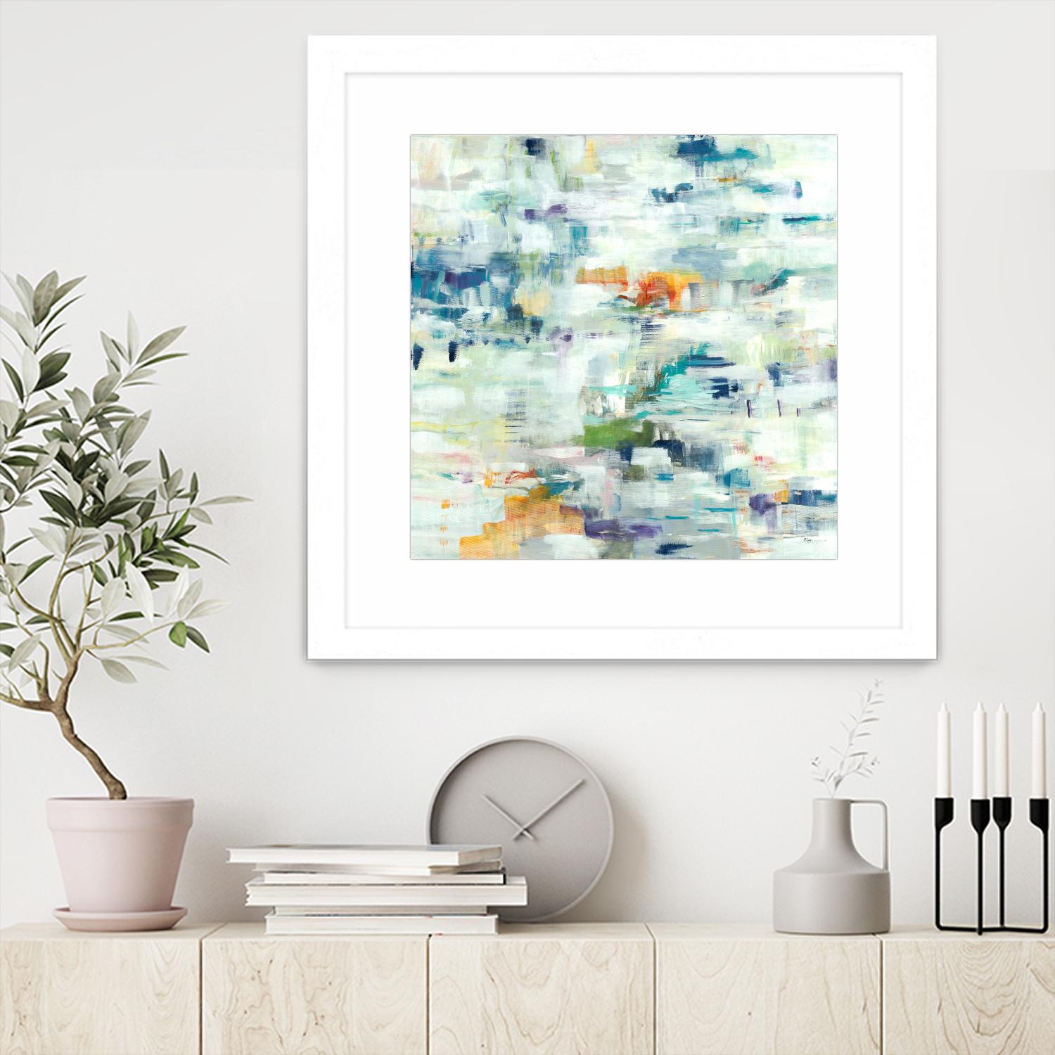 Conclusion Of The Day by Lisa Ridgers on GIANT ART - whites & creams abstract white