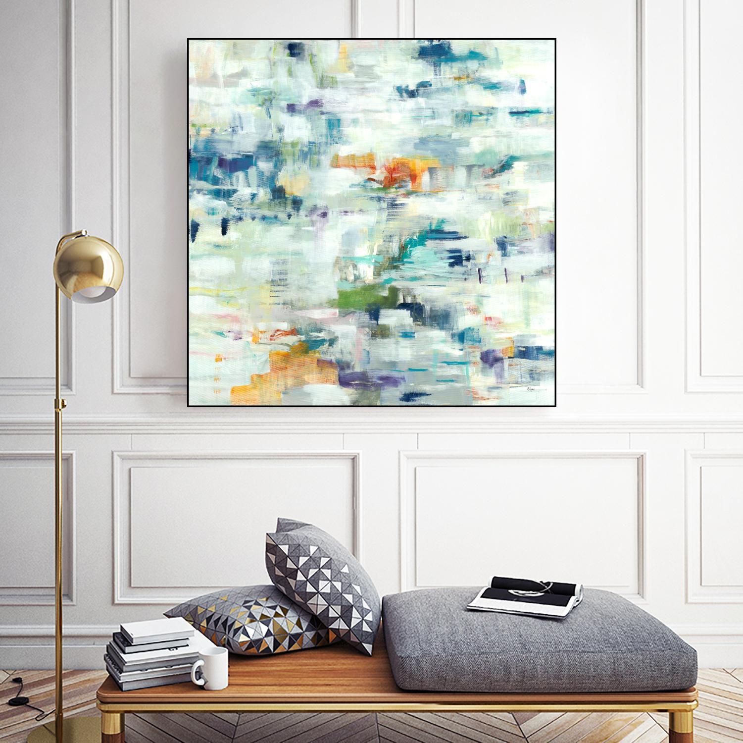 Conclusion Of The Day by Lisa Ridgers on GIANT ART - whites & creams abstract white