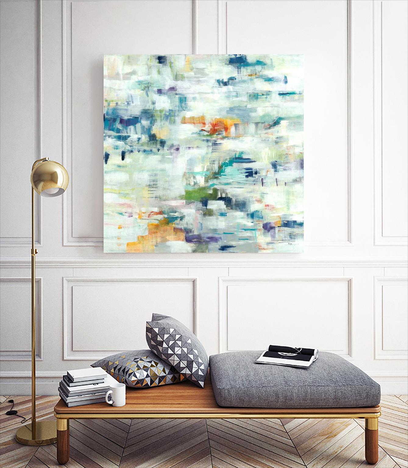 Conclusion Of The Day by Lisa Ridgers on GIANT ART - whites & creams abstract white