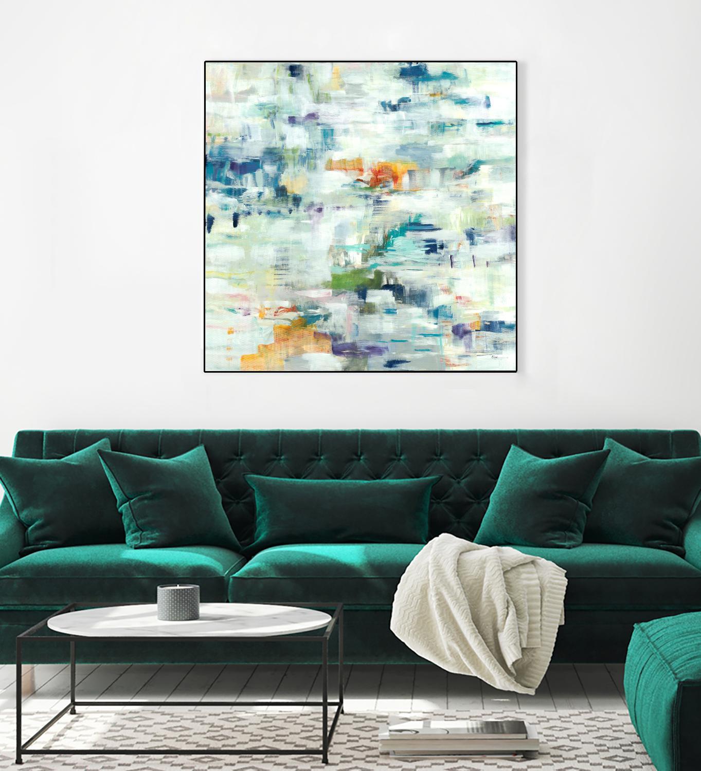 Conclusion Of The Day by Lisa Ridgers on GIANT ART - whites & creams abstract white