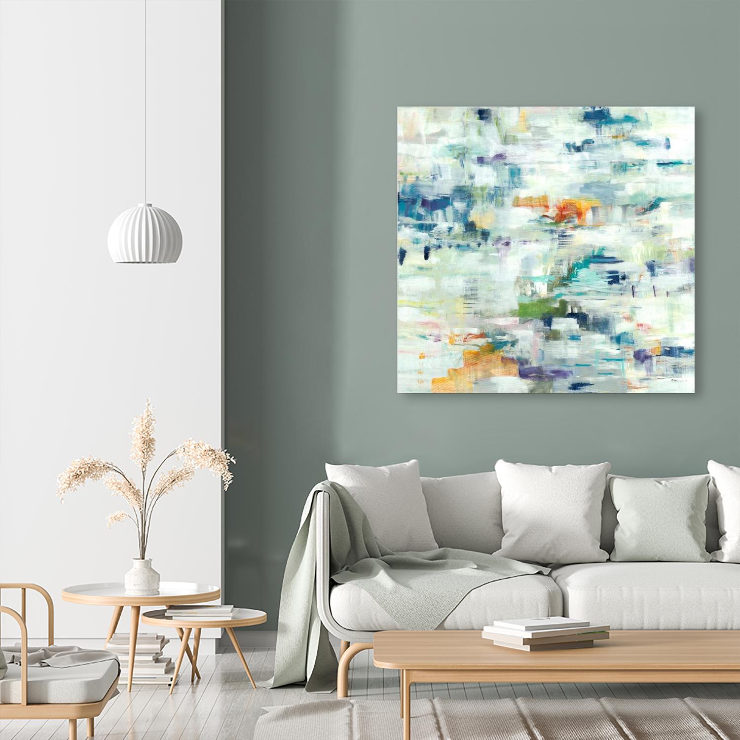 Conclusion Of The Day by Lisa Ridgers on GIANT ART - whites & creams abstract white