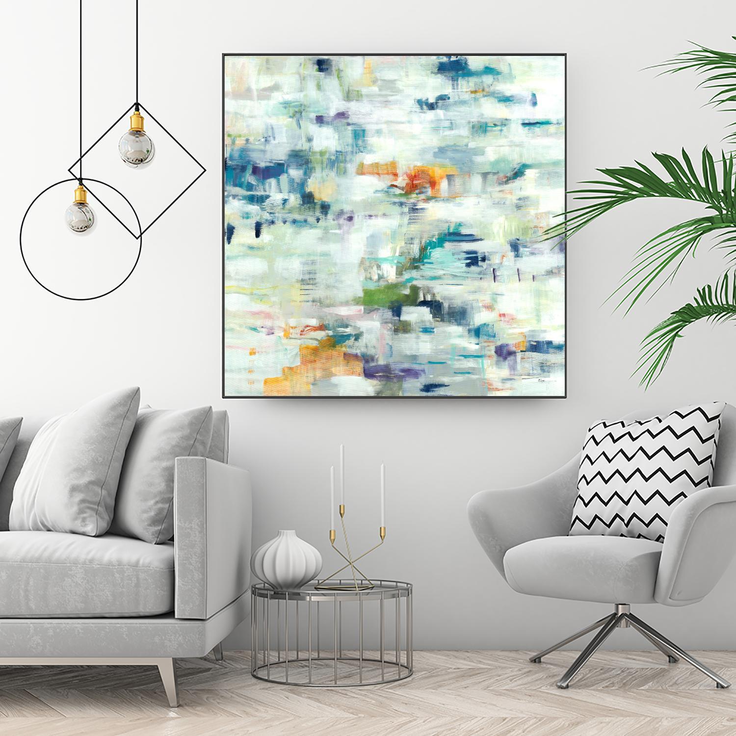 Conclusion Of The Day by Lisa Ridgers on GIANT ART - whites & creams abstract white