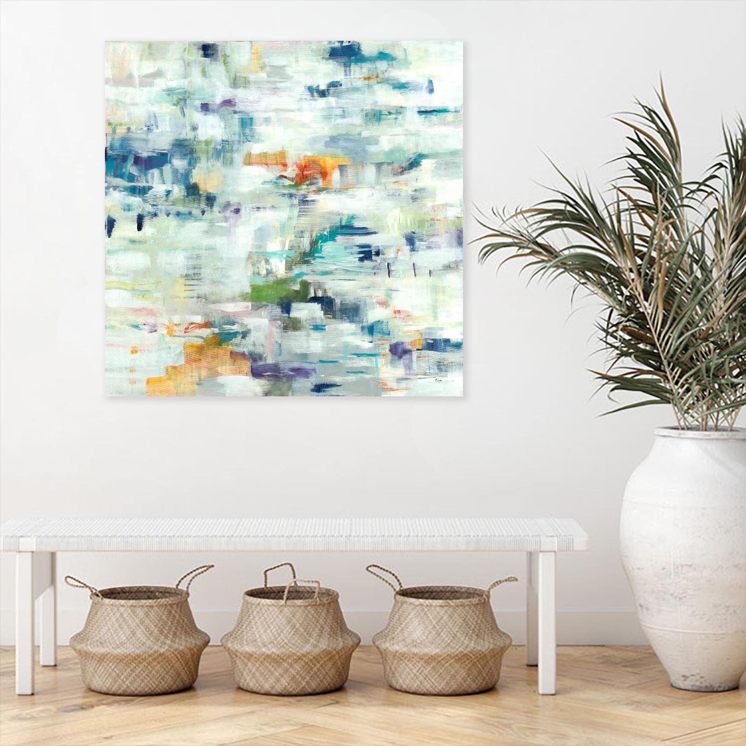 Conclusion Of The Day by Lisa Ridgers on GIANT ART - whites & creams abstract white