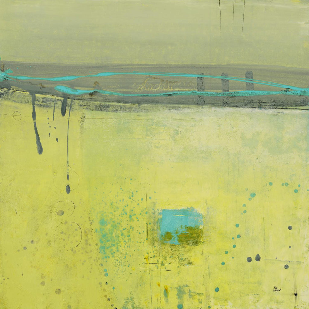 Fresh Dimensions de Lisa Ridgers sur GIANT ART - abstrait turquoise
