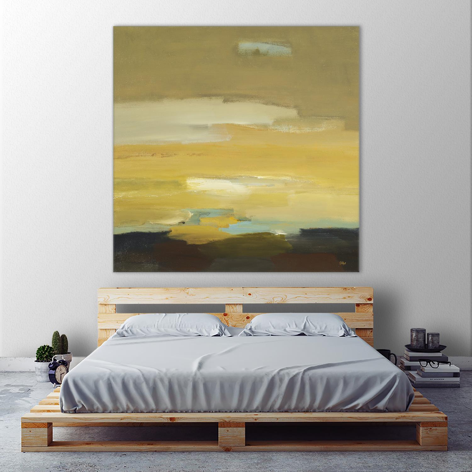 Contemporary Landscape II by Lisa Ridgers on GIANT ART - brown abstract