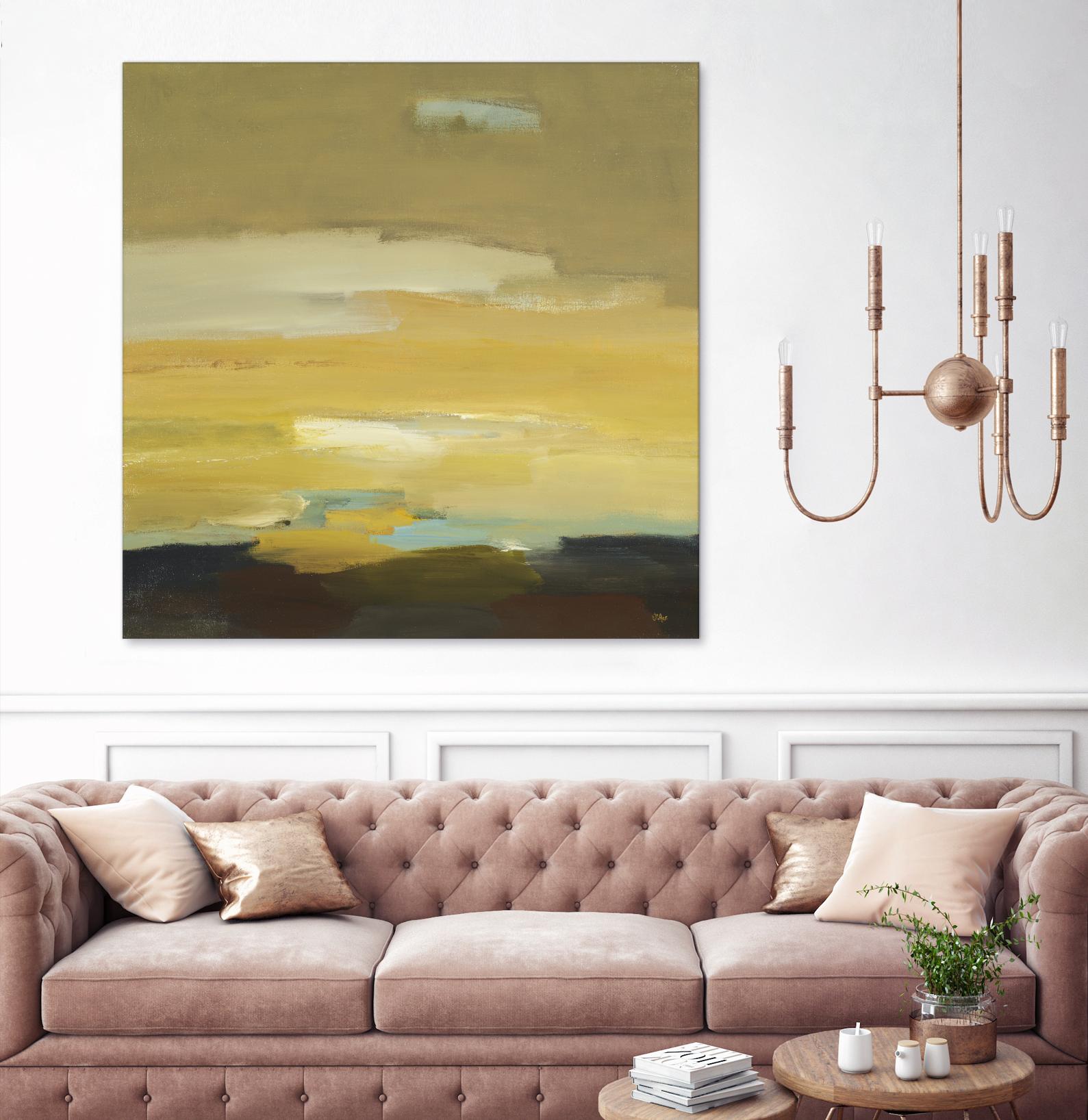 Contemporary Landscape II by Lisa Ridgers on GIANT ART - brown abstract