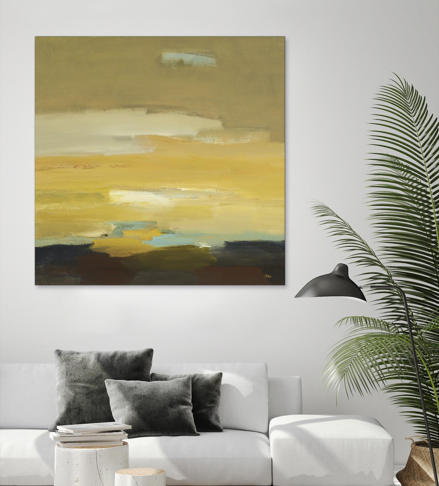 Contemporary Landscape II by Lisa Ridgers on GIANT ART - brown abstract