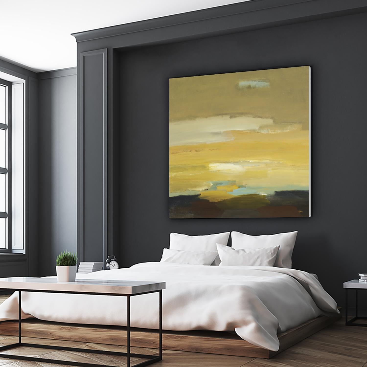 Contemporary Landscape II by Lisa Ridgers on GIANT ART - brown abstract