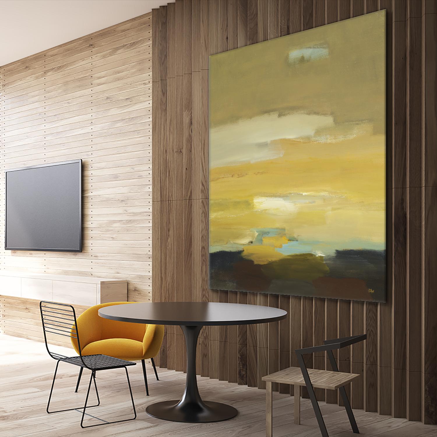 Contemporary Landscape II by Lisa Ridgers on GIANT ART - brown abstract