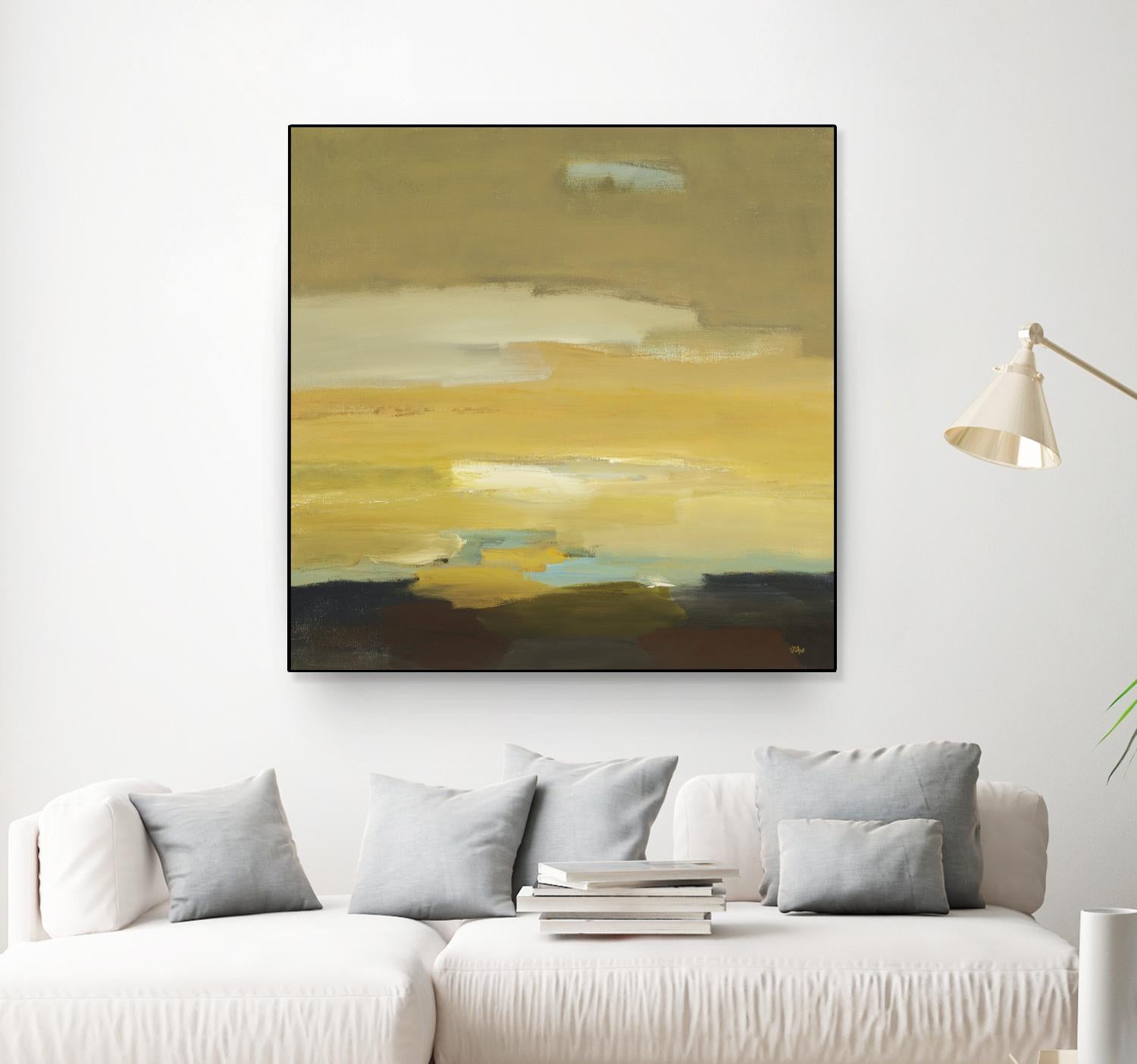 Contemporary Landscape II by Lisa Ridgers on GIANT ART - brown abstract