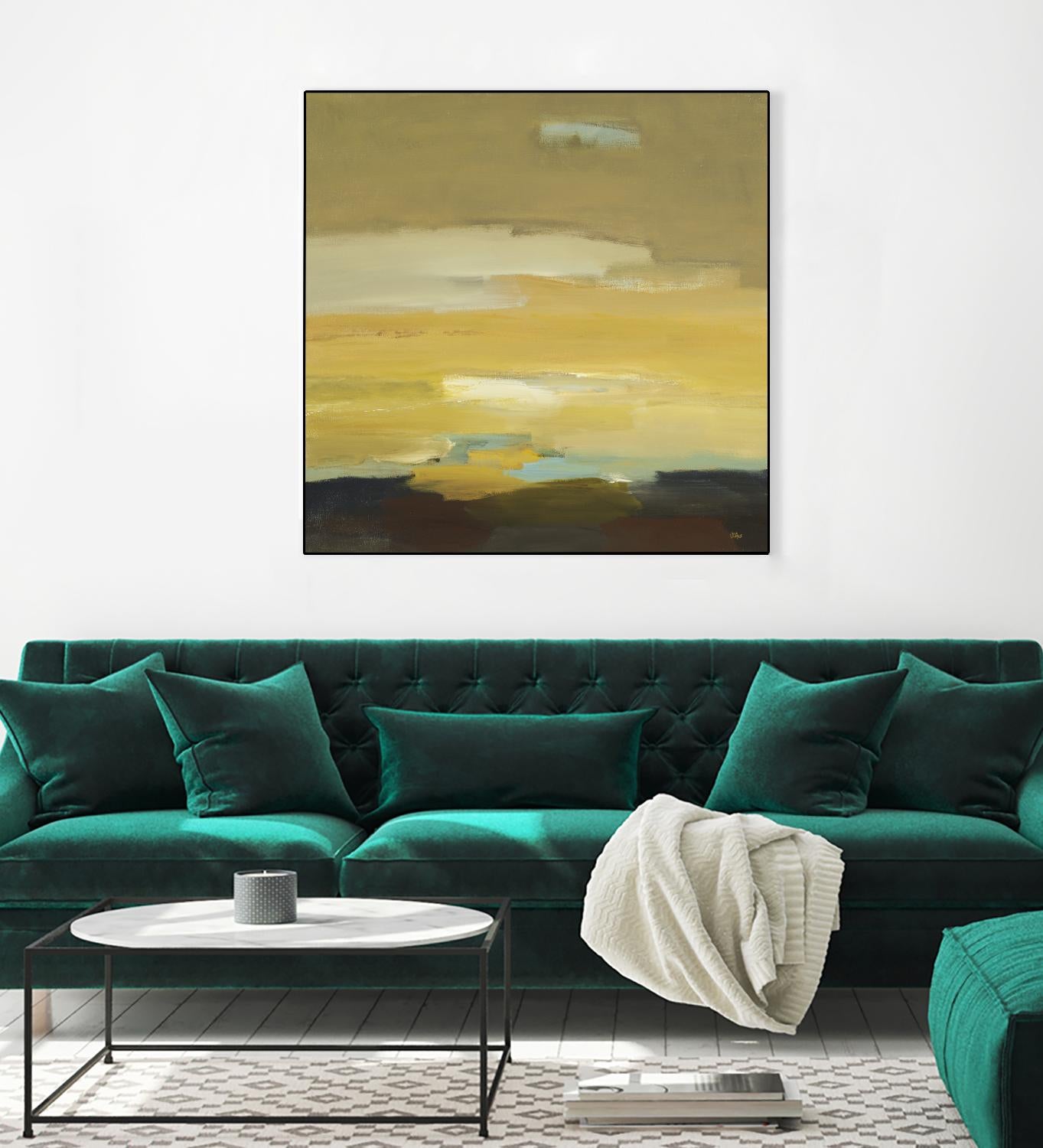 Contemporary Landscape II by Lisa Ridgers on GIANT ART - brown abstract
