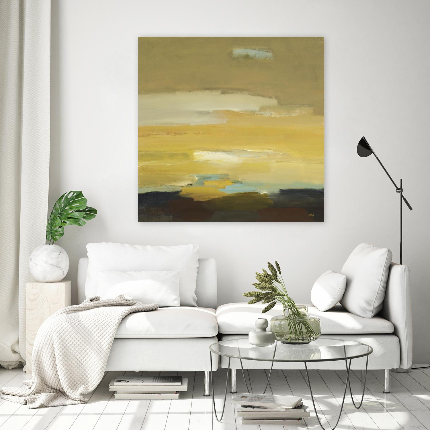 Contemporary Landscape II by Lisa Ridgers on GIANT ART - brown abstract