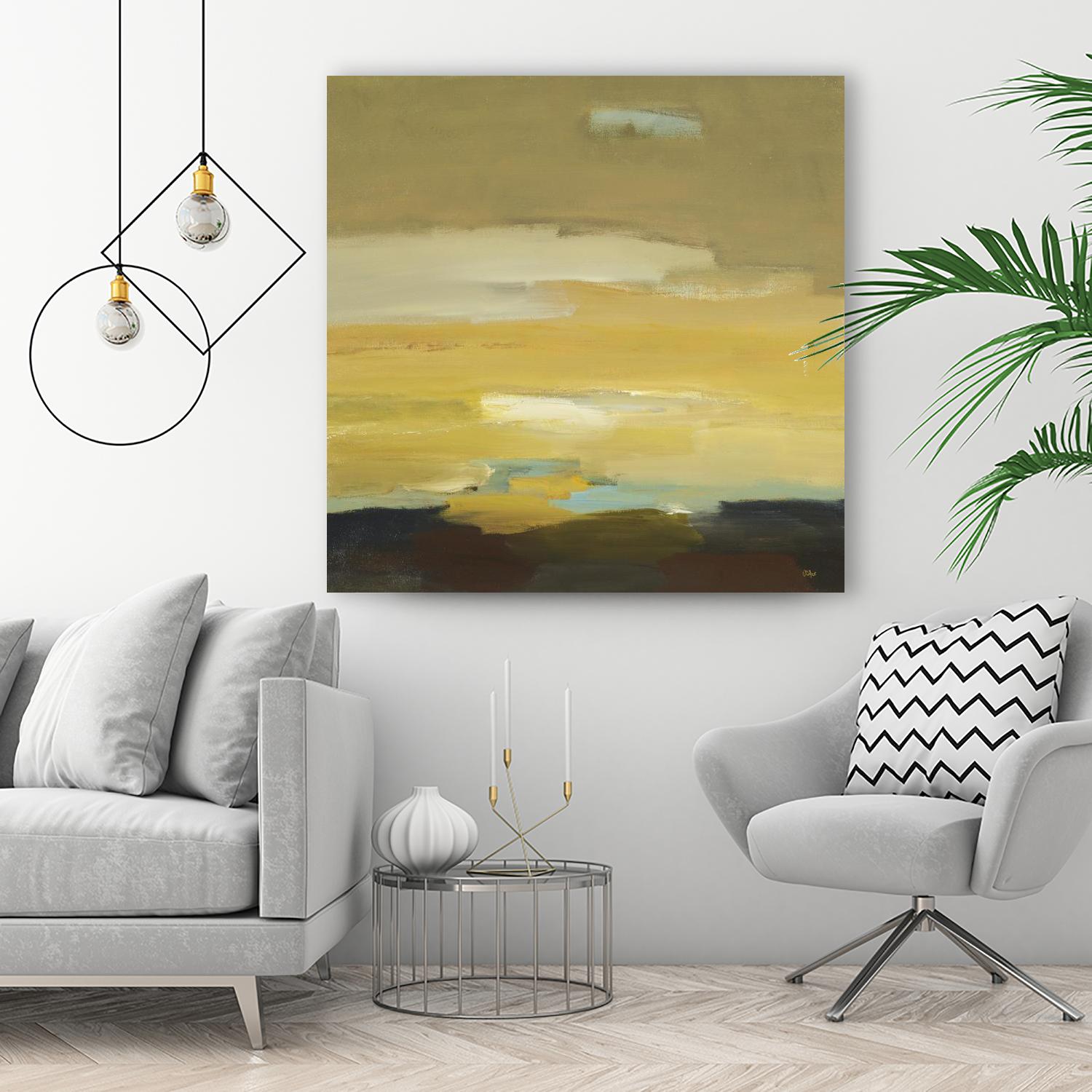 Contemporary Landscape II by Lisa Ridgers on GIANT ART - brown abstract