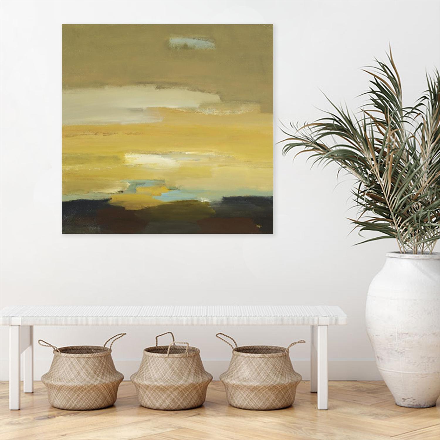 Contemporary Landscape II by Lisa Ridgers on GIANT ART - brown abstract