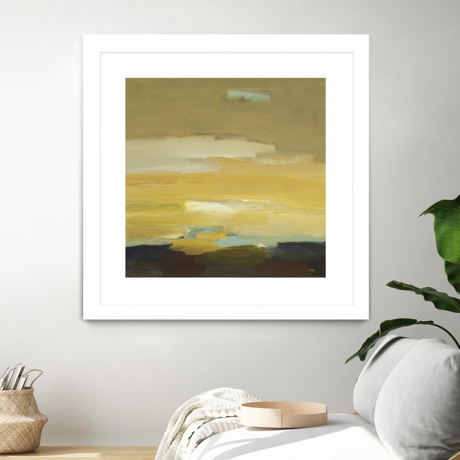 Contemporary Landscape II by Lisa Ridgers on GIANT ART - brown abstract