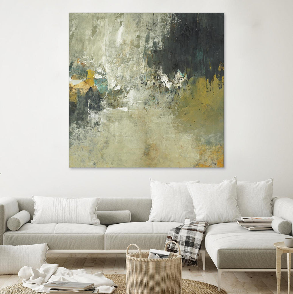 Freestyle by Lisa Ridgers on GIANT ART - beige abstract