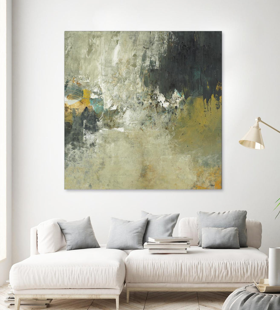 Freestyle by Lisa Ridgers on GIANT ART - beige abstract