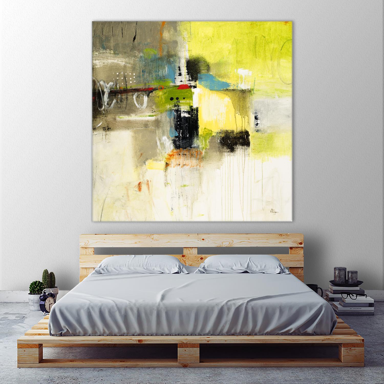 Get Aquainted III by Lisa Ridgers on GIANT ART - beige abstract