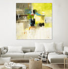 Get Aquainted III by Lisa Ridgers on GIANT ART - beige abstract