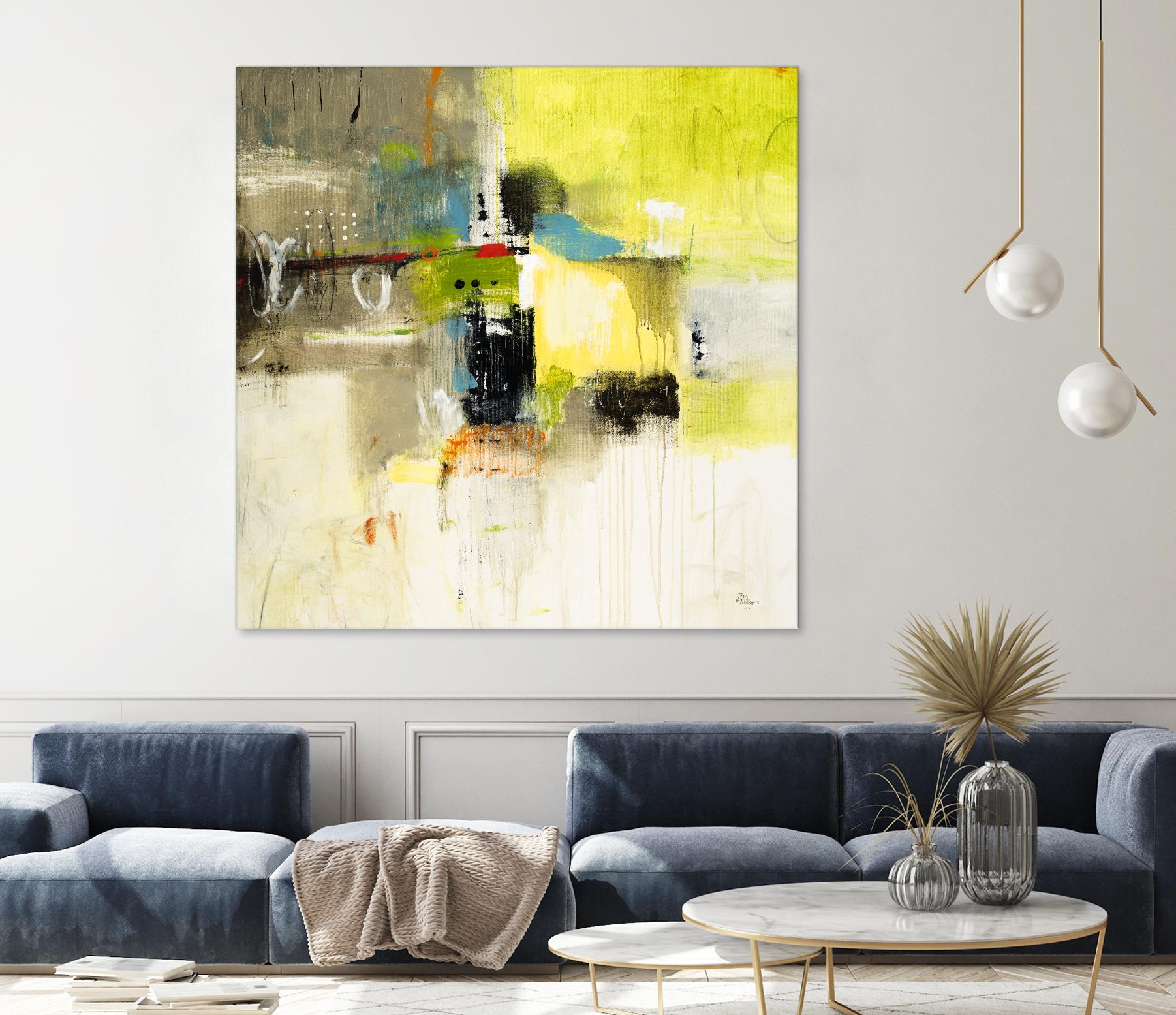 Get Aquainted III by Lisa Ridgers on GIANT ART - beige abstract