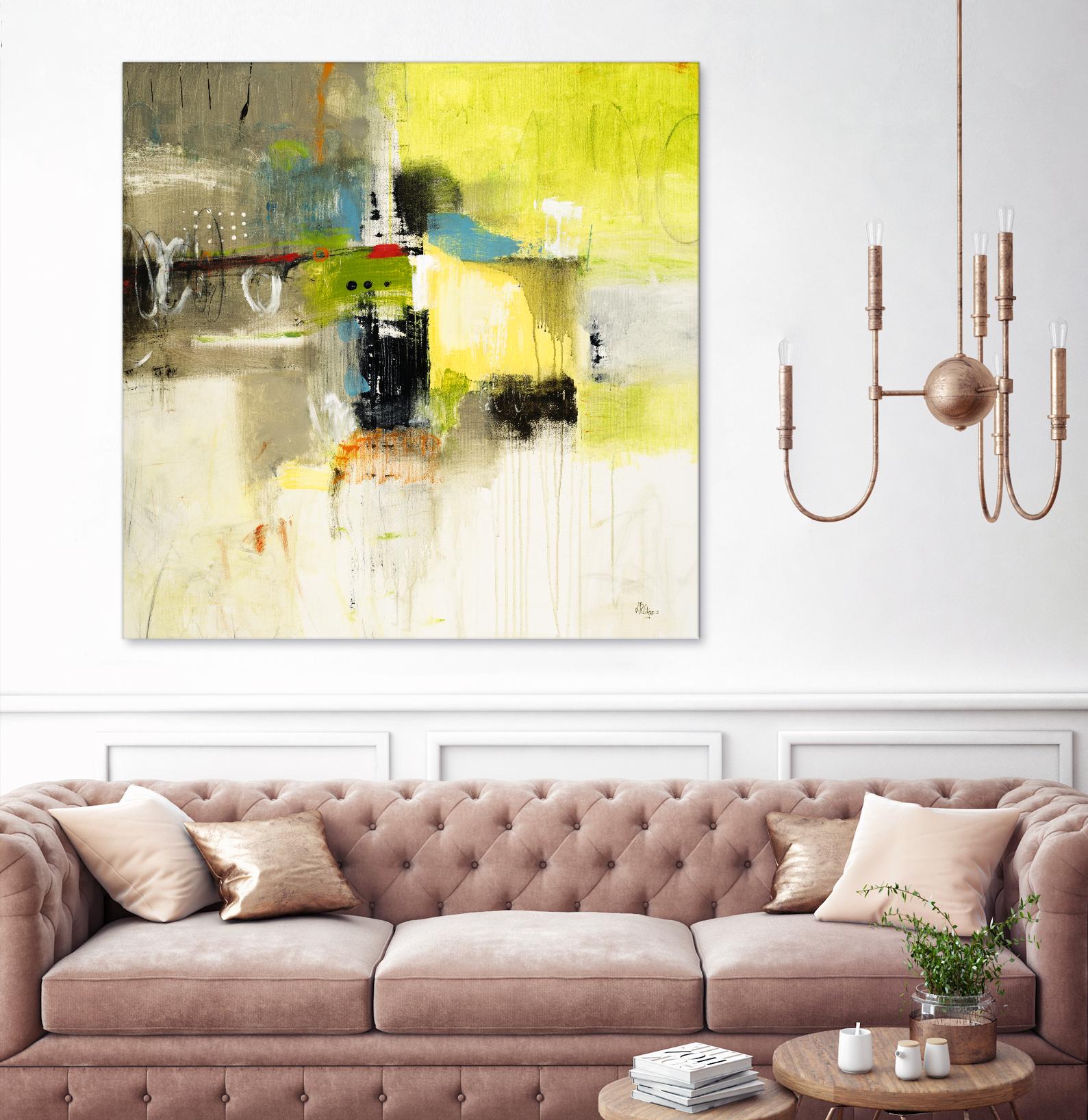 Get Aquainted III by Lisa Ridgers on GIANT ART - beige abstract