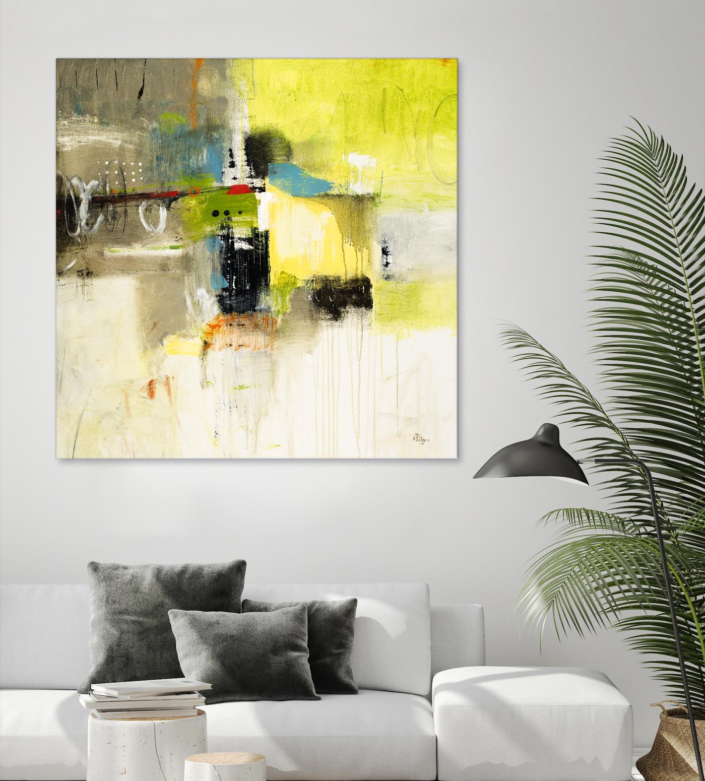 Get Aquainted III by Lisa Ridgers on GIANT ART - beige abstract