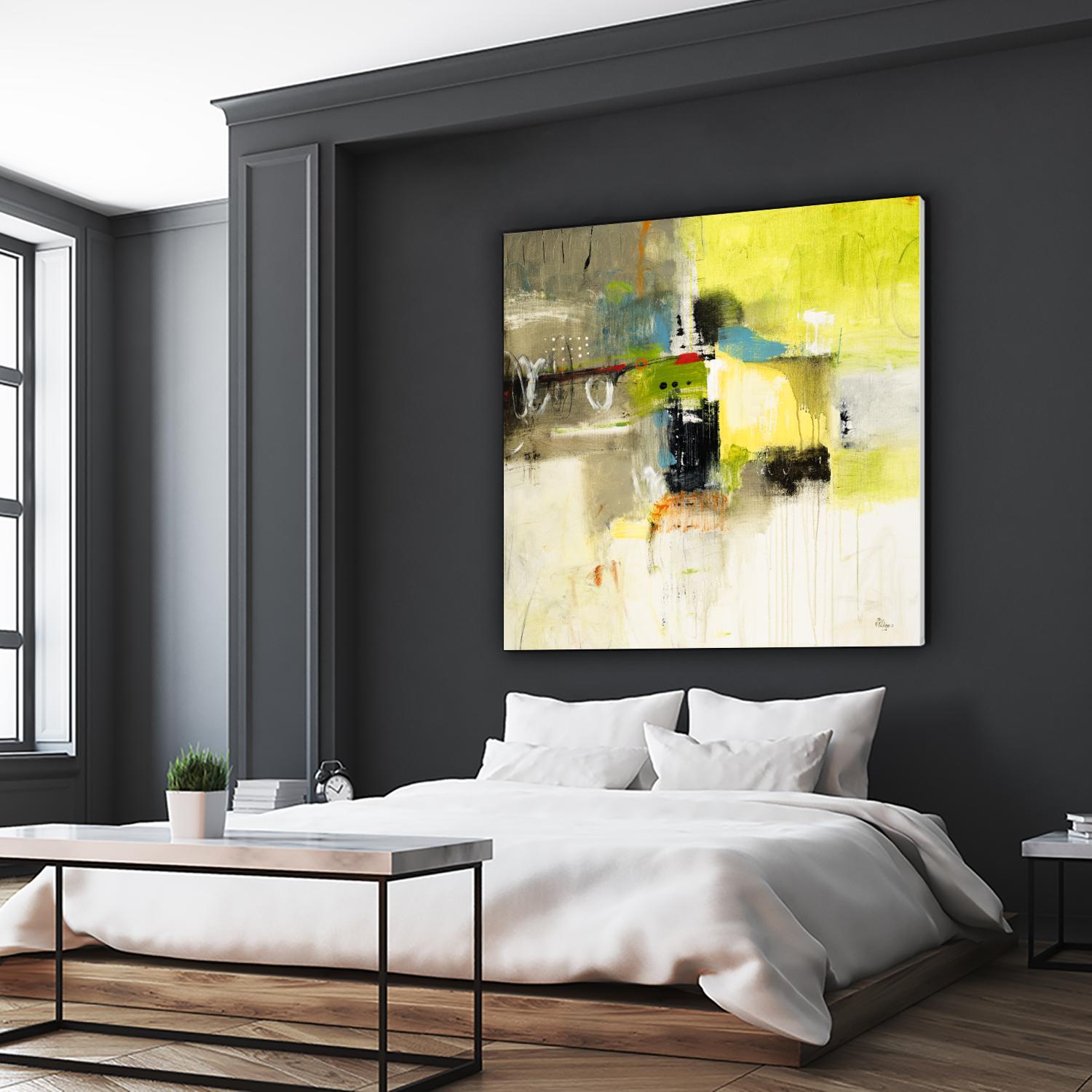 Get Aquainted III by Lisa Ridgers on GIANT ART - beige abstract