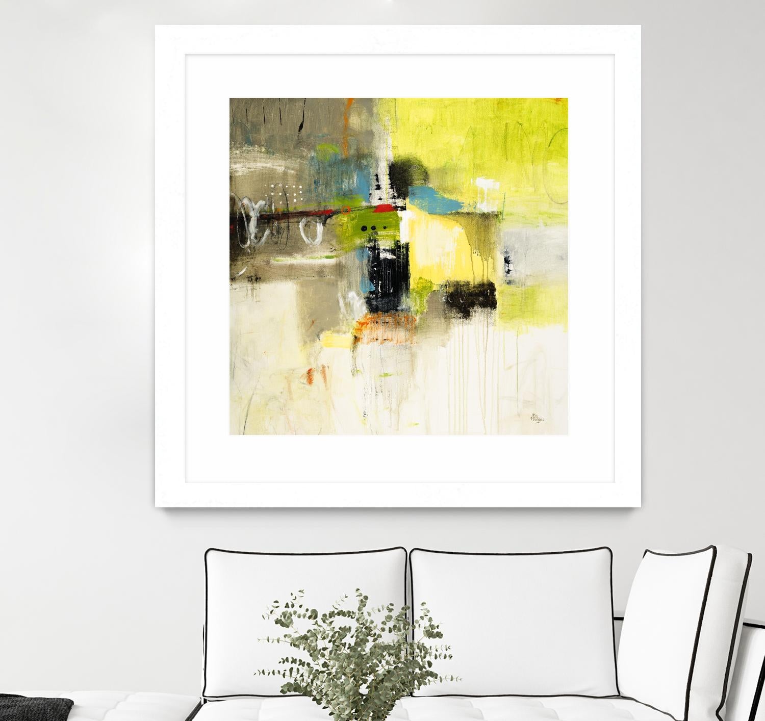 Get Aquainted III by Lisa Ridgers on GIANT ART - beige abstract