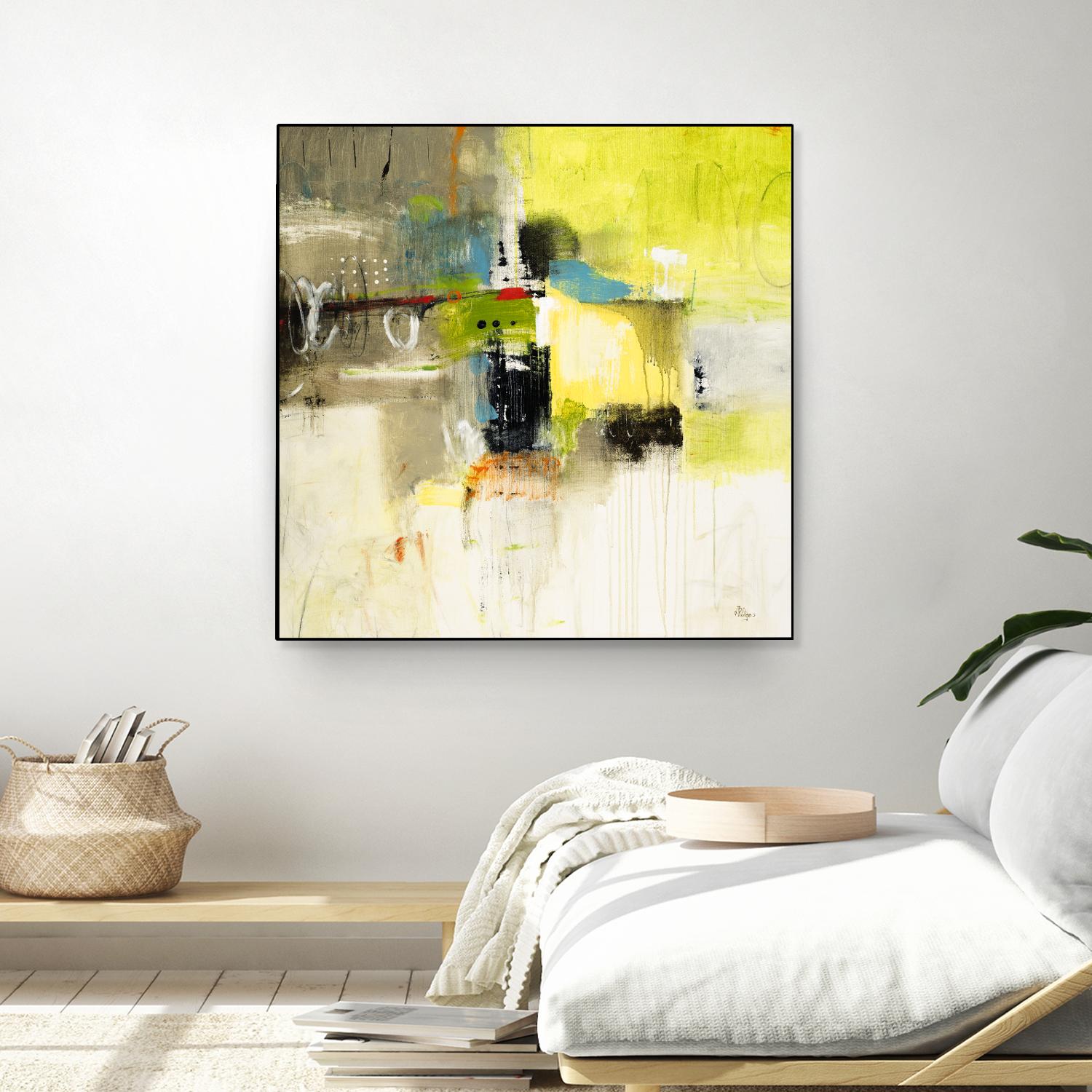 Get Aquainted III by Lisa Ridgers on GIANT ART - beige abstract