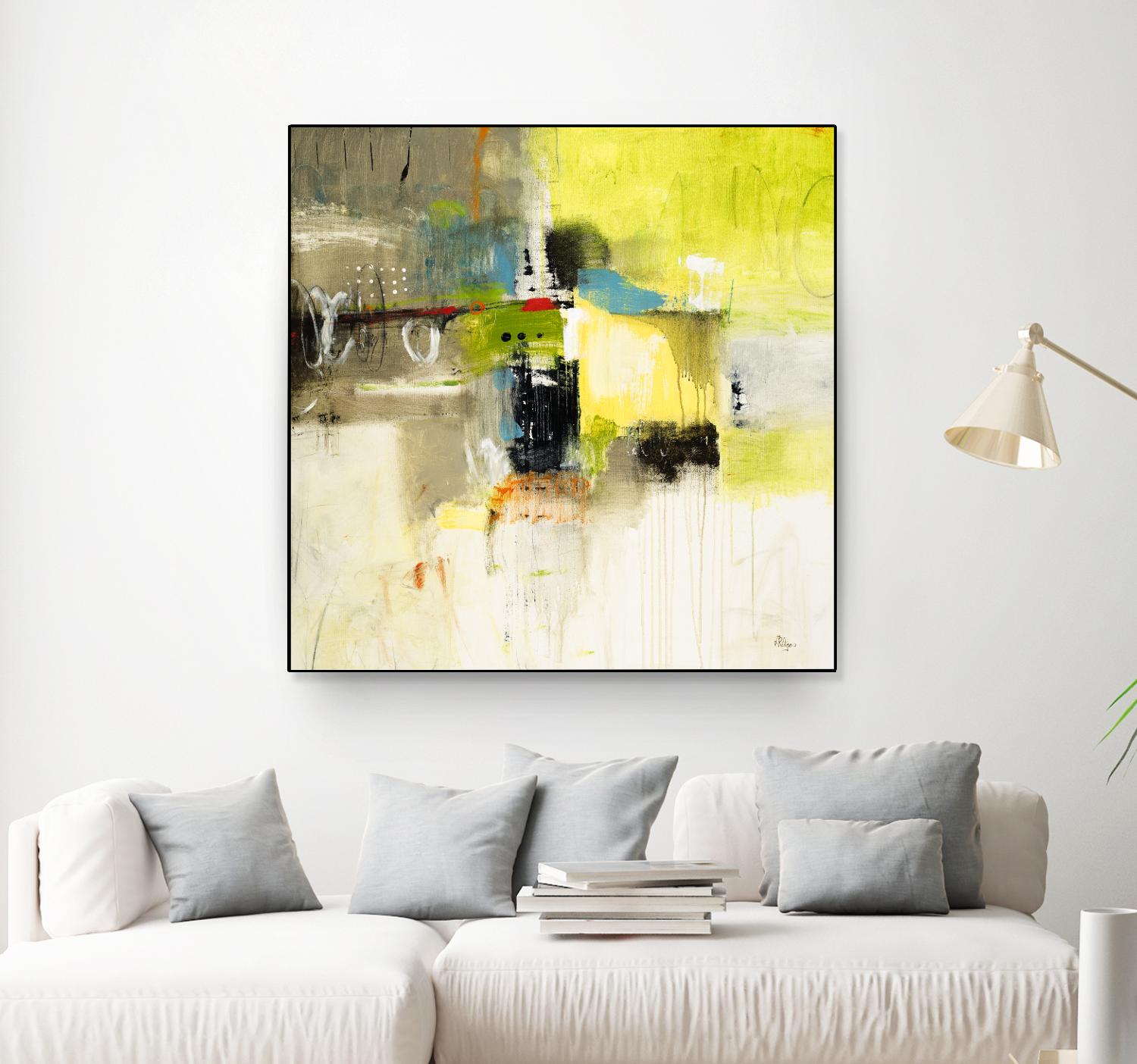 Get Aquainted III by Lisa Ridgers on GIANT ART - beige abstract