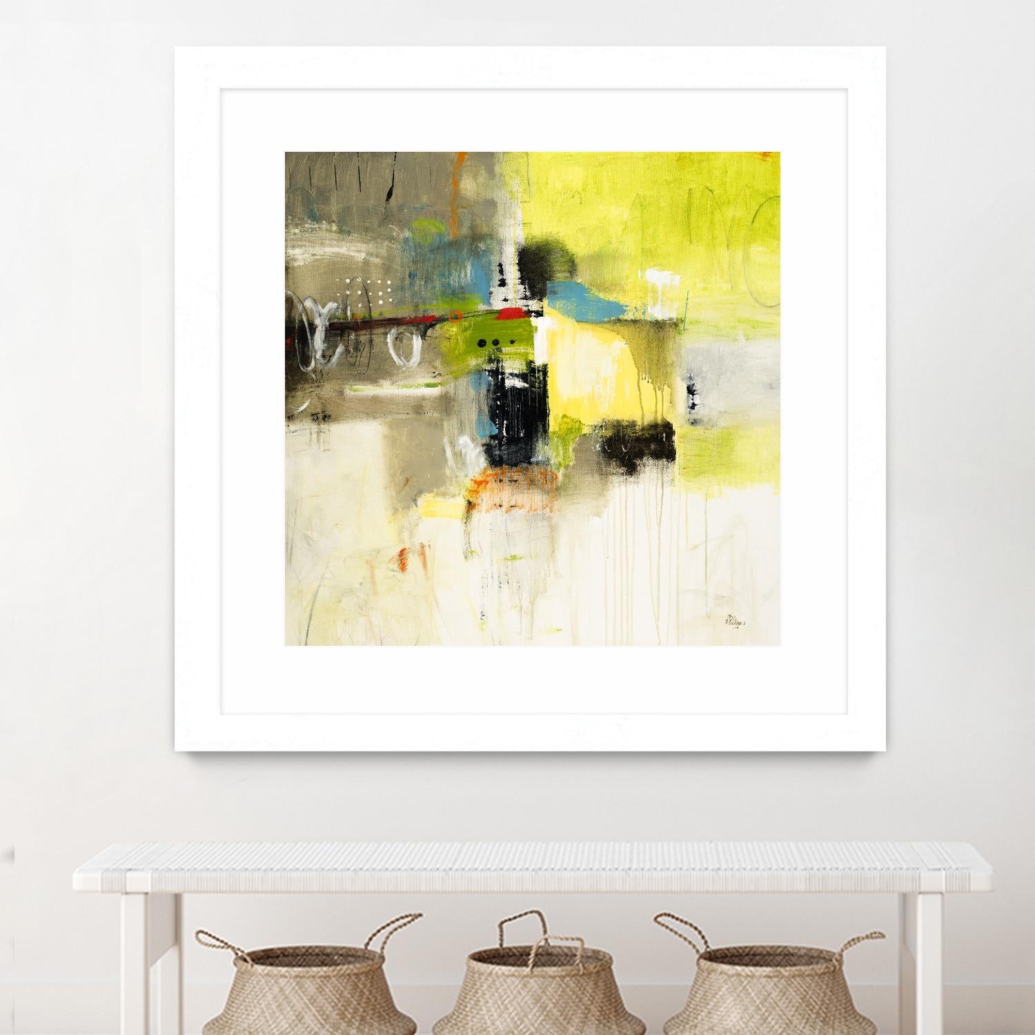 Get Aquainted III by Lisa Ridgers on GIANT ART - beige abstract