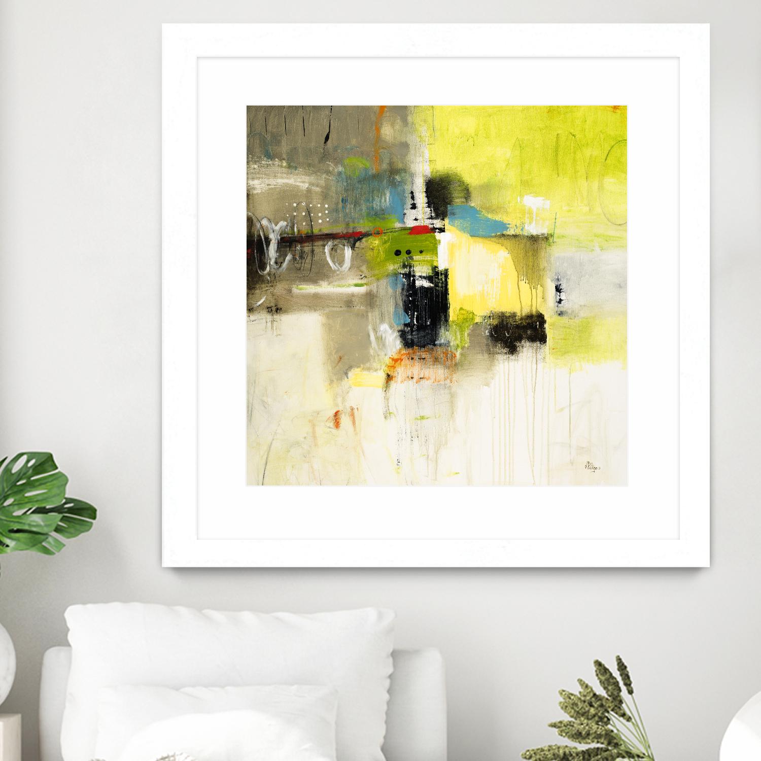 Get Aquainted III by Lisa Ridgers on GIANT ART - beige abstract