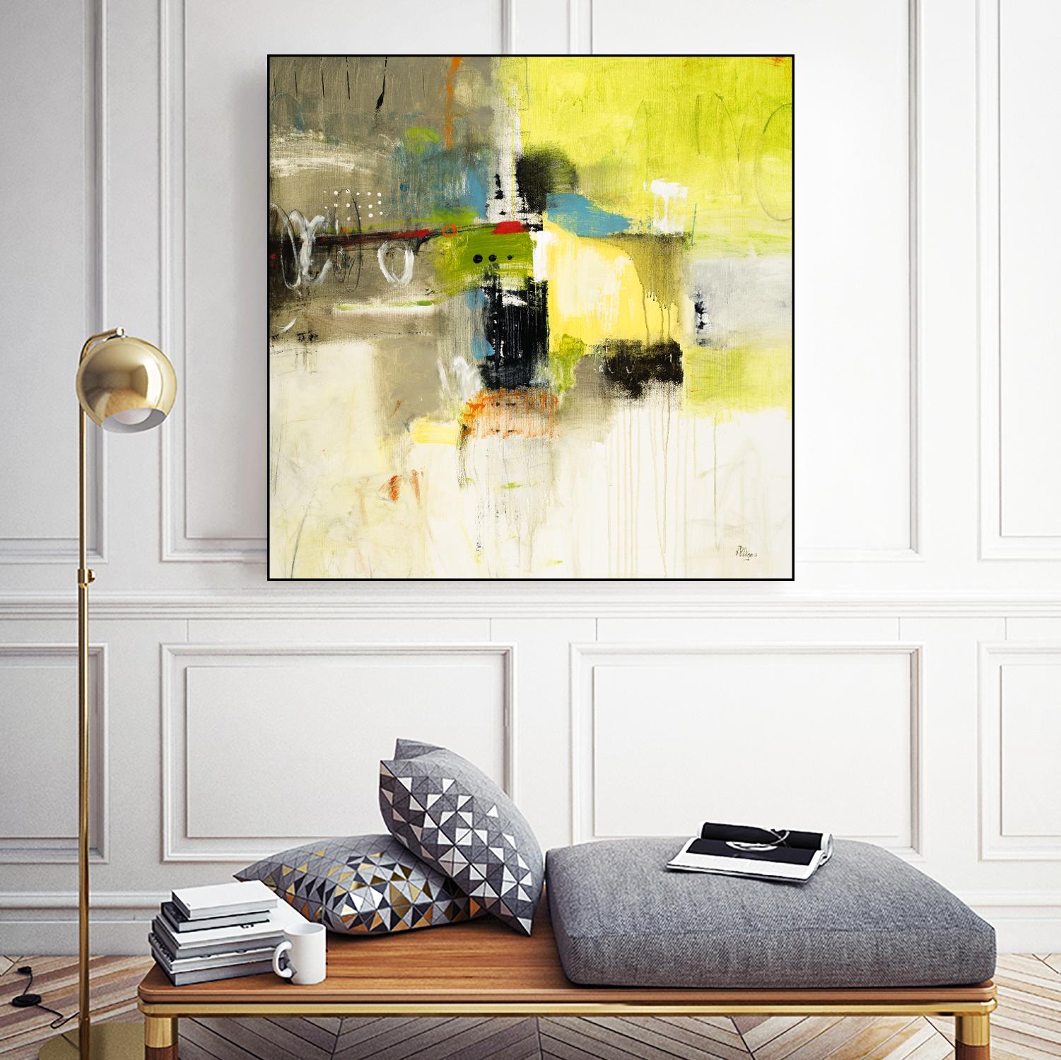 Get Aquainted III by Lisa Ridgers on GIANT ART - beige abstract