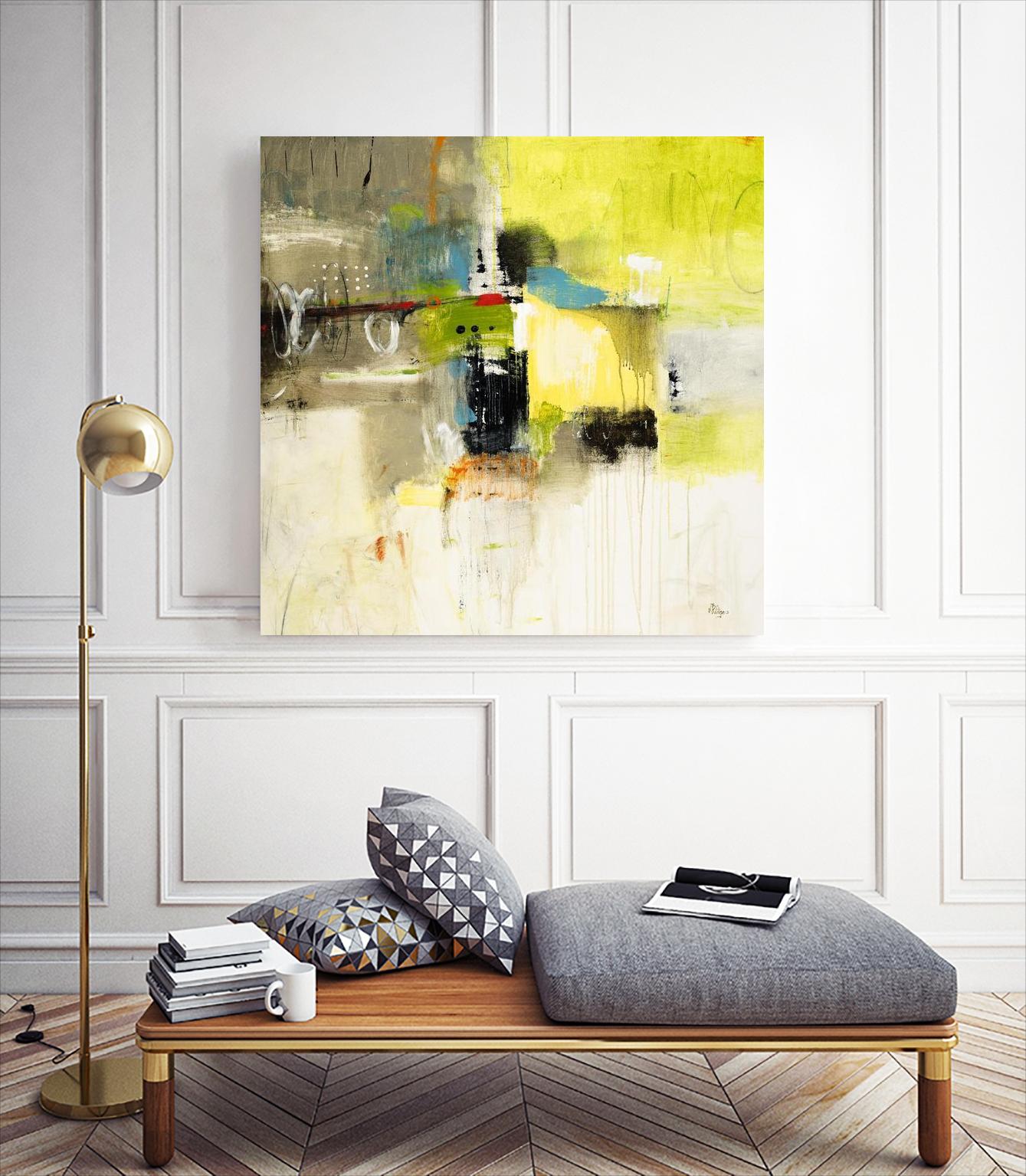 Get Aquainted III by Lisa Ridgers on GIANT ART - beige abstract