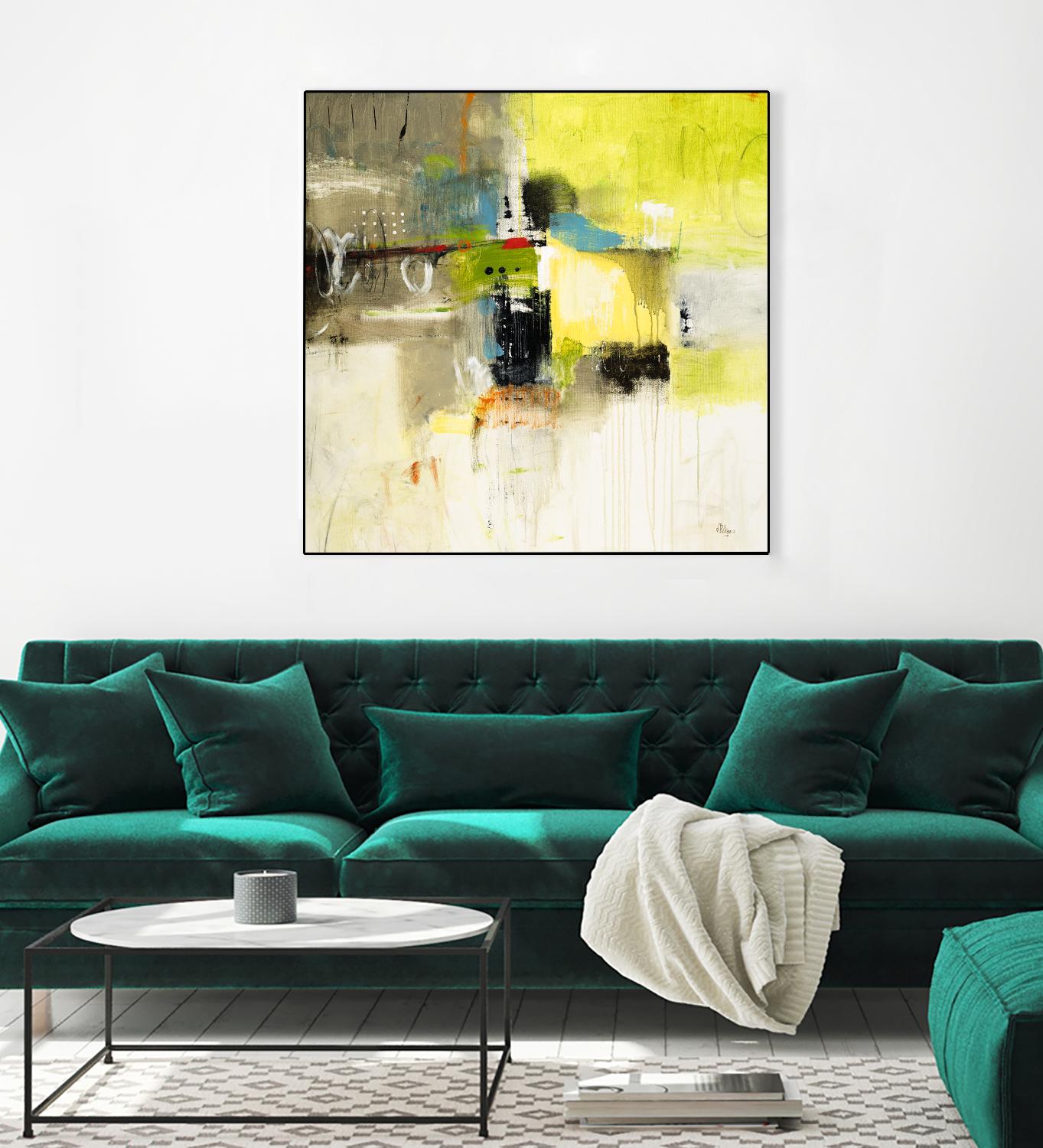 Get Aquainted III by Lisa Ridgers on GIANT ART - beige abstract