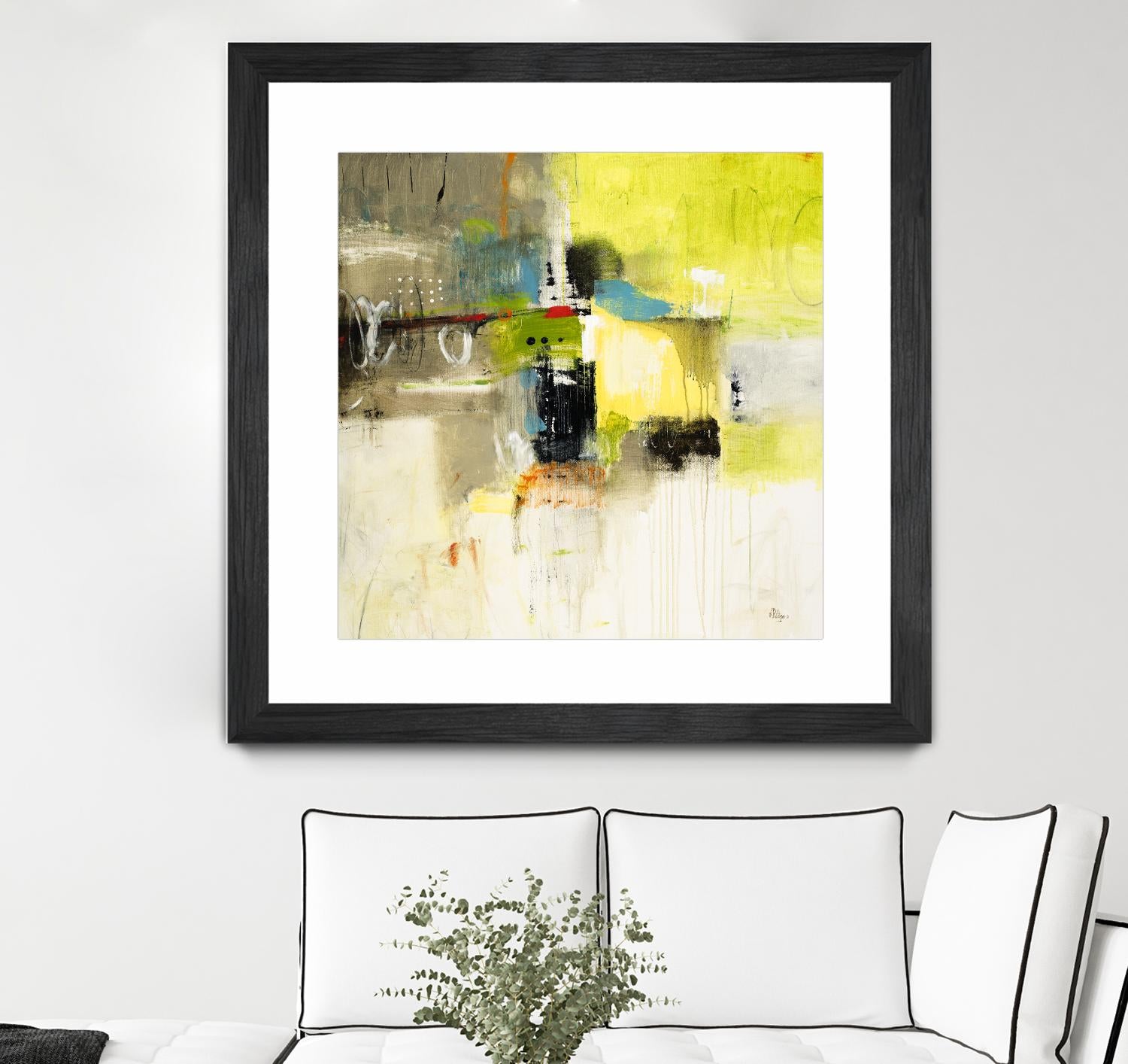 Get Aquainted III by Lisa Ridgers on GIANT ART - beige abstract